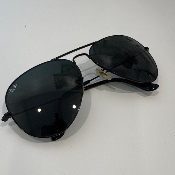 Ray-Ban Dark Aviator Sunglasses - Picture 2 of 4